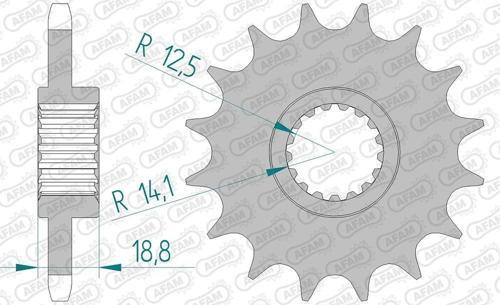 BMW F650GS/F700GS 08-18 KAUÇUK ÖN DİŞLİ #525