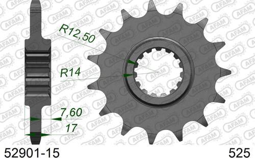DUCATI 1199/1299 PANIGALE ÇELİK ÖN DİŞLİ #525