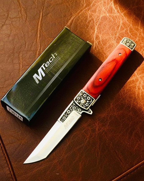 3012-A Ahşap Kabze Tanto Kamp Çakısı