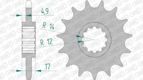 HONDA CBF 600 04-07 KAUÇUK ÖN DİŞLİ #525