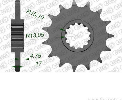 HONDA CBR 650R/CBR 650F/ CB 650R KAUÇUK ÖN DİŞLİ #525