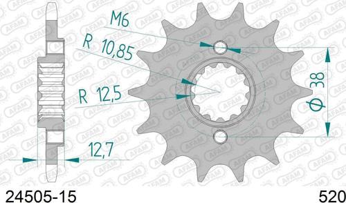 KAWASAKI KLR 650 ÇELİK ÖN DİŞLİ #520