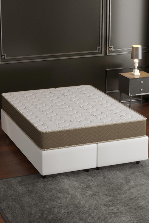 Yatak, Basic Full Ortopedik Lux Bamboo Yaylı Yatak, Çift Taraflı Kullanım, Yüksek Konfor 160x200 cm
