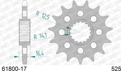 KTM 1290/1190/1090/1050 ADVENTURE ÇELİK ÖN DİŞLİ #525