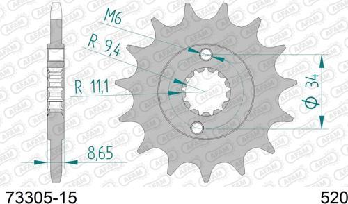 KTM DUKE 390 / RC390 ÇELİK ÖN DİŞLİ #520