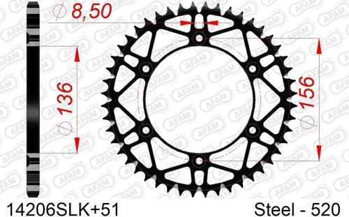 REAR STEEL SPROCKET