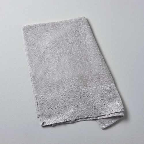 Lace Pamuk 50X80 Cm Yüz Havlusu Gri