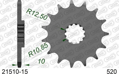 YAMAHA XTZ660 TENERE / XT600X-R / MT03 (660cc) ÇELİK ÖN DİŞLİ #520