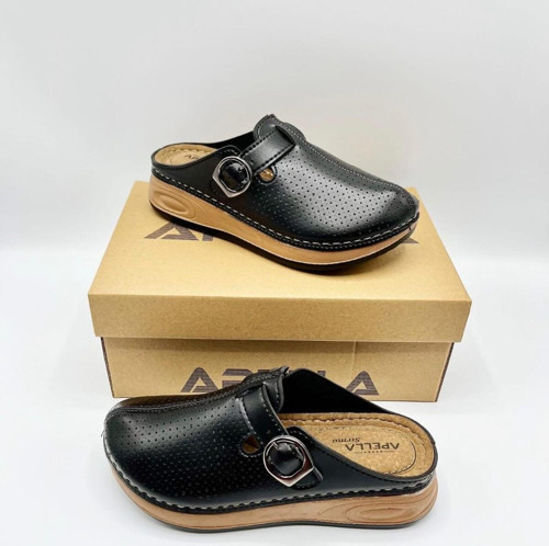 Kadın Ortopedik Taban Dikişli Önü Kapalı Anne Terlik Sabo Model