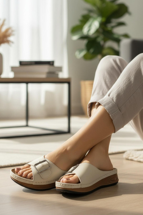 Yeni Model Tam Ortopedik Tek Tokalı Anne Terlik