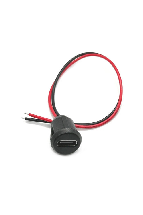 Type C Panel Montaj Dişi Soket 2 Pin 15Cm Kablolu Uzatma Usb 3.1 Konnektör Araba Kamera Oyuncak