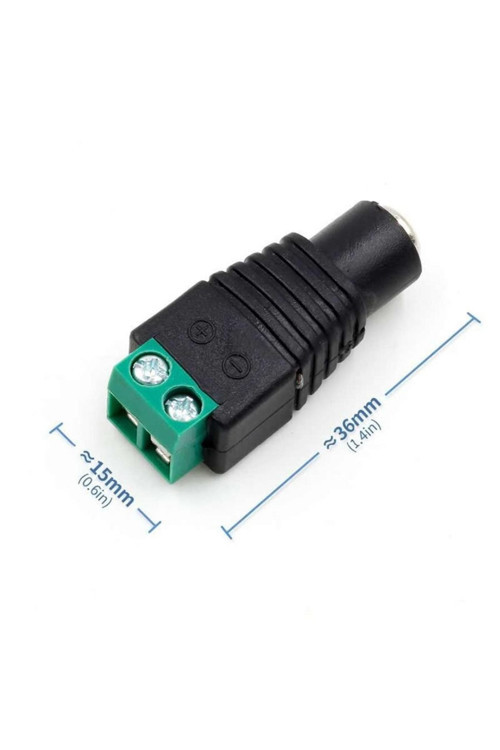 2.1 Mm Adaptör Klemens Dönüştürücü Terminal 24Vdc 5A Lehimsiz Adatör Besleme Dönüştürücü