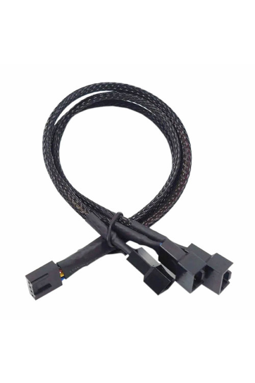 1 To 3 Çoğaltıcı 25Cm Fan Uzatma Kablosu Y Tip 4 Pin 3 Pin Bilgisayar Kasa Anakart Ekran Kartı