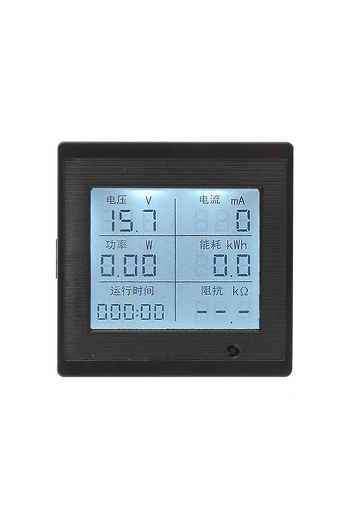 Dc 6-100V 20A Dijital Voltmetre Ampermetre Wattmetre Voltaj Akım Güç Empedans Enerji Tüketim Ölçme