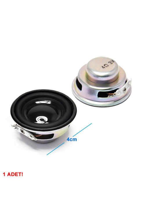 Mini 4Cm 4 Ohm 3W Hoparlör Yuvarlak Speaker 3 Watt Ses Müzik Amfi Ses Oluşturucu Yüksek Kalite