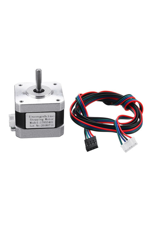 17Hs3401 Nema 17 Step Motor 0.28N.M D Mil 2 Faz 1.3A 1.8 Derece 200 Adım Tork 3D Yazıcı Printer
