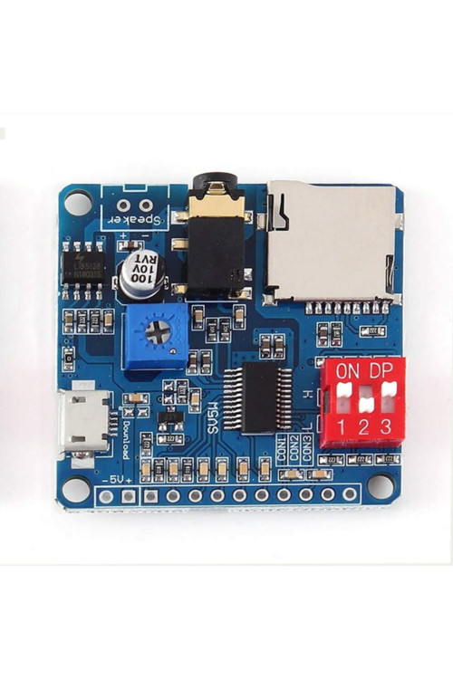 Dy-Sv5W Mp3 Wav Ses Çalma Modülü Class D Amfi 5W 4-8Ohm Hoparlör Uyumlu