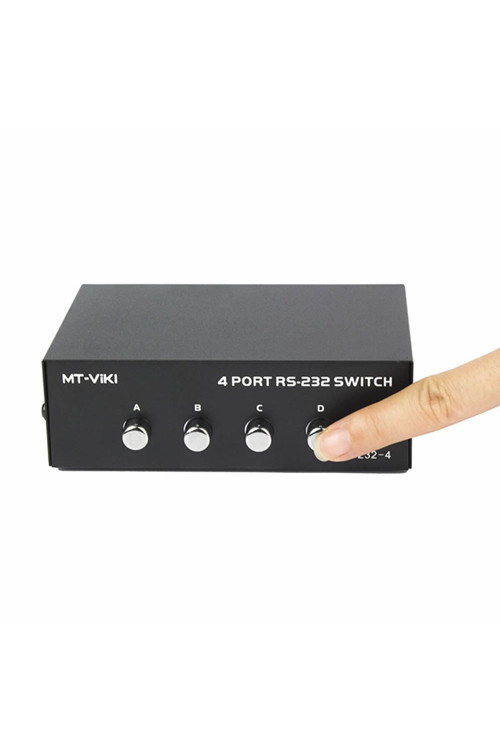 Mt-Vıkı 4 Port Rs232 Switch Mt-223-4 Db9 Seri Port Anahtarlayıcı 1 In 4 Out Pc Printer Haberleş