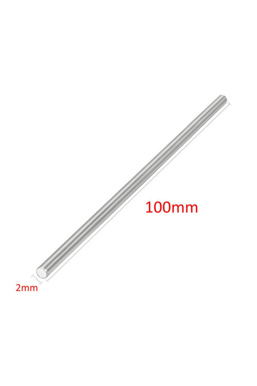 2Mm X 100Mm Metal Mil Çelik Çubuk Aks Oyuncak Rc Araba Robot