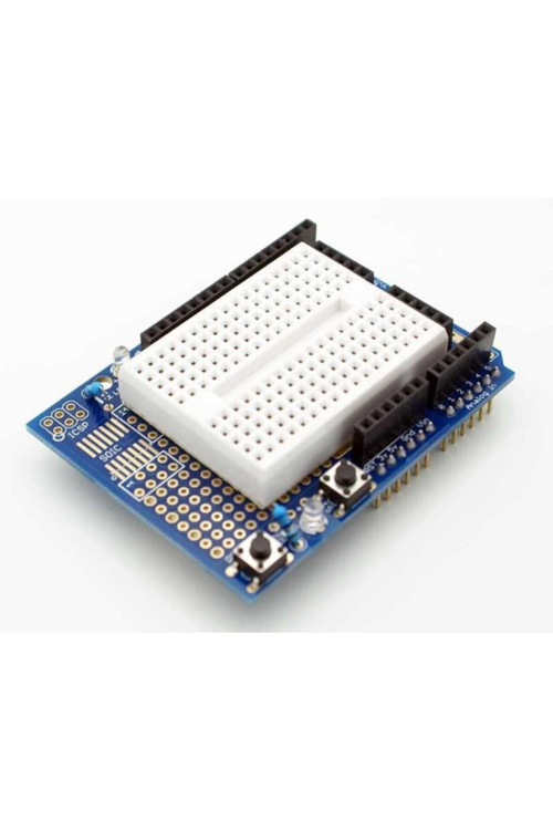 Arduino Uno R3 Proto Sheild + Mini Breadboard