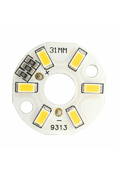 5730 5V 3W 31Mm Beyaz Led Modül Aluminyum Pcb 6 Led Lamba Aydınlatma Işık
