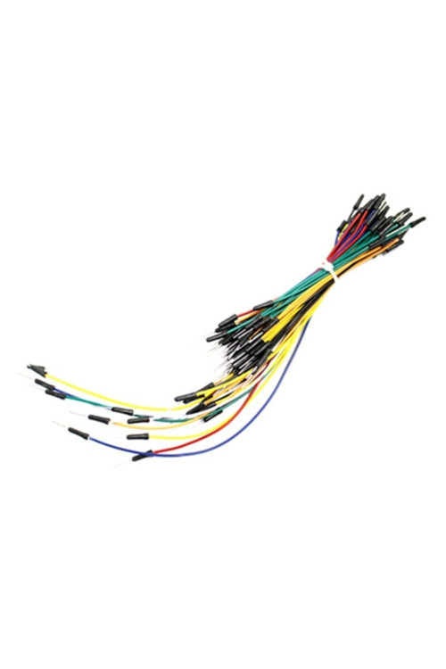 65'Li Erkek-Erkek Breadboard Jumper Kablo Seti Esnek 65 Adet