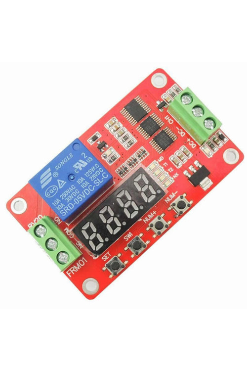 Frm01 Çok Fonksiyonlu Zaman Rölesi Döngü Gecikmesi Zamanlayıcı Timer 12V 24V Kuluçka