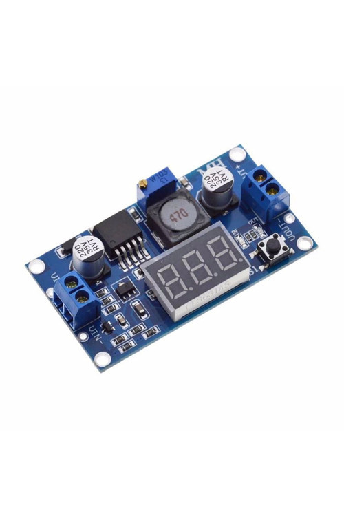 Voltmetreli Lm2596 Ayarlı Modül Ayarlanabilir 3A Güç Kaynağı