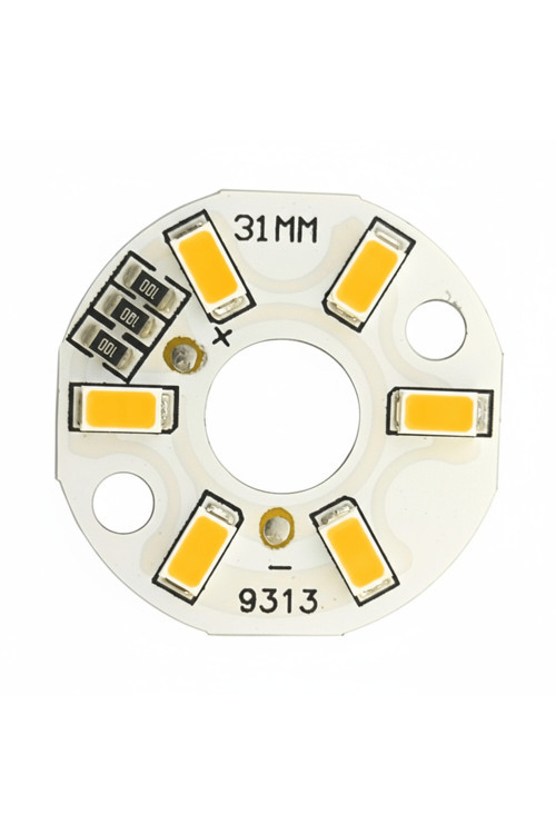 5730 5V 3W 31Mm Sarı Led Modül Aluminyum Pcb 6 Led Lamba Aydınlatma Işık