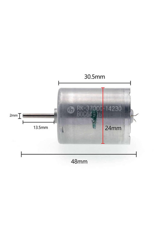 Mabuchi Dc Motor Rk-370Cc-14230 Dc 6V / 30V Karbon Fırça Yüksek Tork Düşük Ses Oyuncak Araba