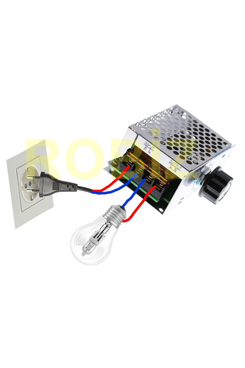 Ac 220V 4000W Dimmer Scr Ac Motor Hız Devir Kontrol Elektrikli Fırın Rezistans Su Isıtıcı Lamba