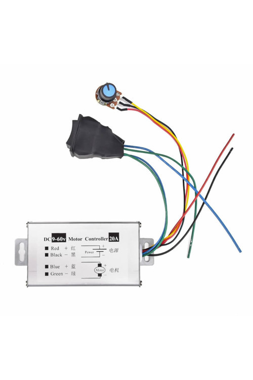 Dc 60V 20A Dc Motor Sürücü Pwm Hız Kontrol Ileri Geri Yön Anahtar