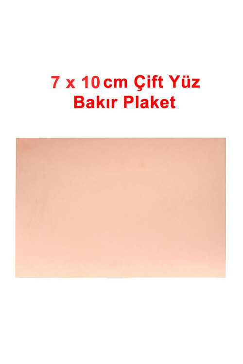 7X10Cm Çift Yüz Bakır Plaket Pcb Elektronik Devre Prototip Deney