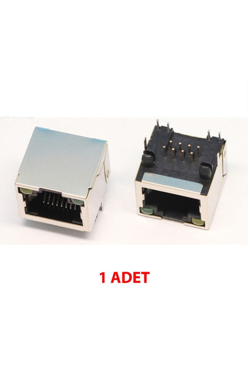 8P8C Metal Rj45 Soket Led Göstergeli Ethernet Bağlantı Soketi
