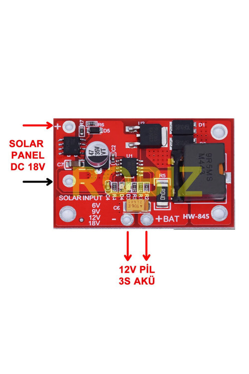 Mppt Solar Panel 12V Akü Şarj Kartı Cn3767 13,5V 3A Pil Batarya Kurşun Asit Akü Şarj Güneş Pili