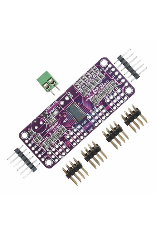 Pca9685 I2C 16 Kanal Programlanabilir 12 Bit Pwm Sinyal Oluşturucu Kartı Servo Motor Sürücü