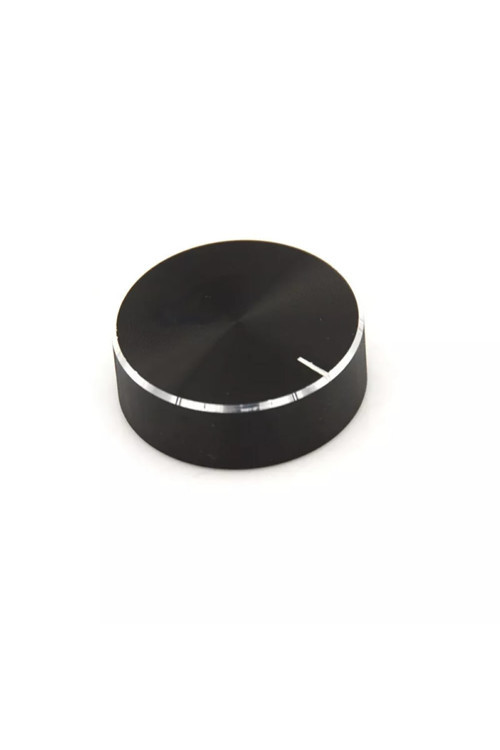 Alüminyum Pot Başlığı 30Mm 6Mm Tırtıklı Mil Siyah Metal Rotary Enkoder Potansiyometre Ses Kontrol