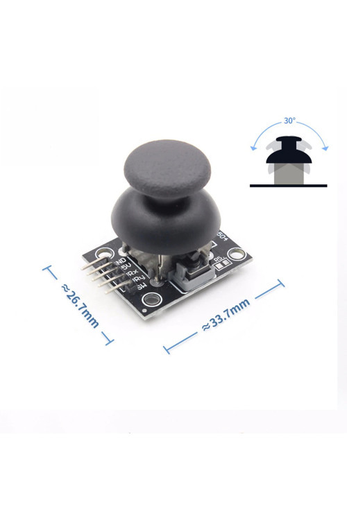 Ky-023 Çift Eksen Analog Joystick Modül Xy Ps2 Oyun Konsol Kol Kumanda Rc Araba Robot