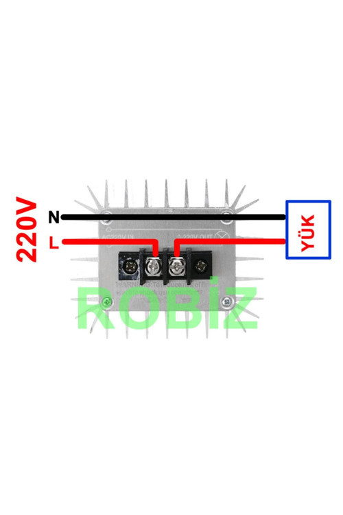 Ac 220V 5000W Dimmer Scr Ac Motor Hız Devir Kontrol Elektrikli Fırın Rezistans Su Isıtıcı Lamba