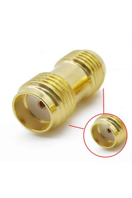 Sma Dişi To Sma Dişi Adaptör Soket Altın Kaplama Soket 0-6Ghz Rf Wi-Fi Anten Fpv Lorarouter Modem