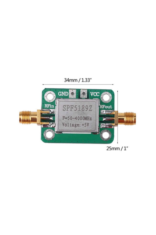 Spf5189Z 50-4000Mhz Rf Amplikatör 20Db Lna Sinyal Kuvvetlendirici Düşük Gürültü Geniş Band Dişi Sma