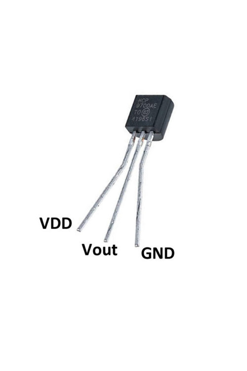 Microchip Mcp9700-E/To Analog Sıcaklık Isı Sensörü -40C / 125C 3 Pin To92 Lm35 Muadili
