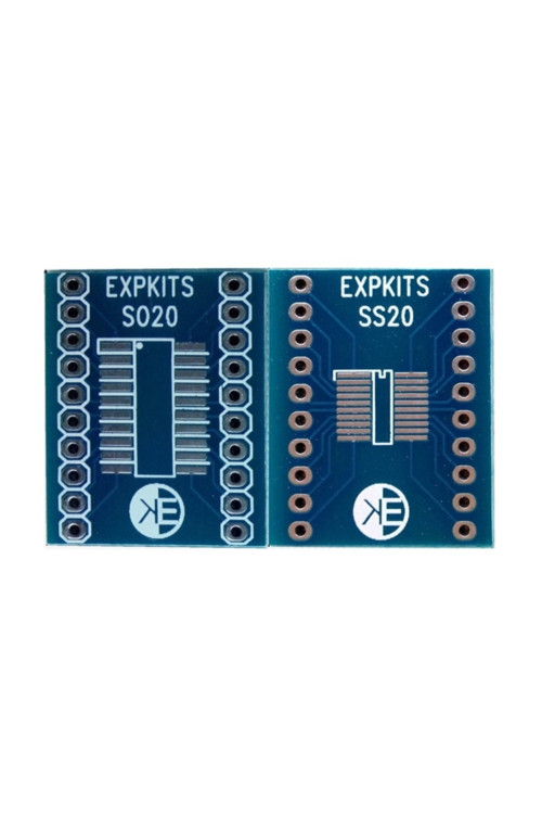 Soss20 Pcb ( So20 - Ssop20 ) Soıc20 Ssop20 To Dıp20 Çevirici Pcb