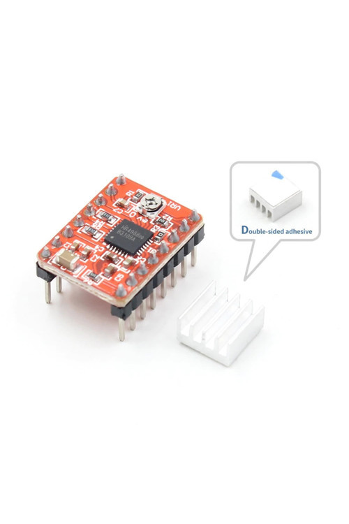 A4988 Bipolar Step Motor Sürücü Modül Dc 35V 2A Mikrostep 32 Adım 3D Yazıcı Robot Cnc Reprap Mks