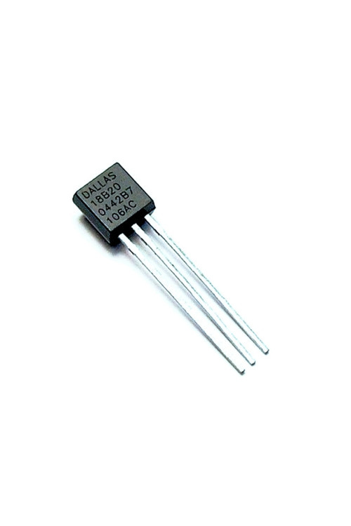 Ds18B20 Sıcaklık Isı Sensörü Dijital Termometre Ic -55C 125C To-92 -0.5C Hassasiyet 9/12 Bit Adc