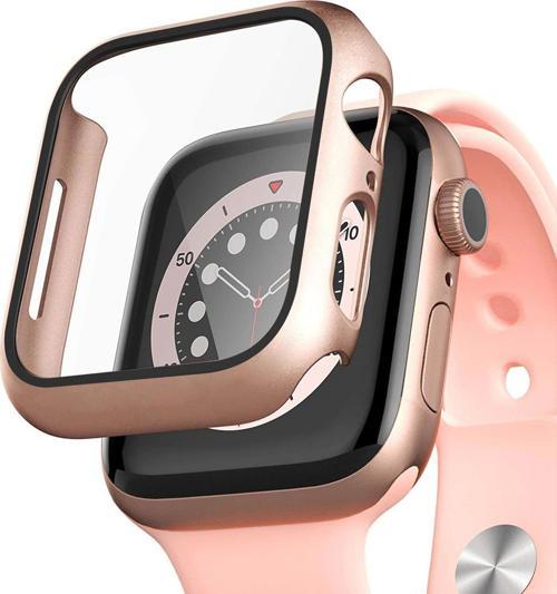 Apple Watch Series 9 45mm Kılıf Matte Premium Slim WatchBand Rose Gold