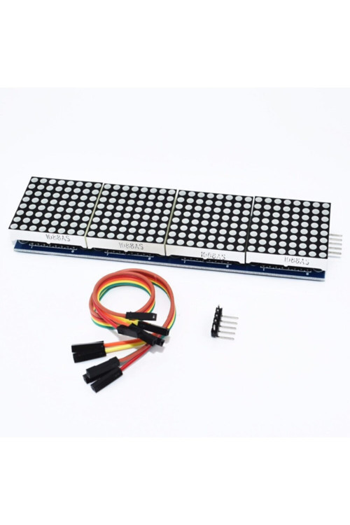 Max7219 4Lü Dot Matrix Modül 64 Nokta Led Ekran 5V 8X8 Matris 5 Pin Kontrol Ortak Katot