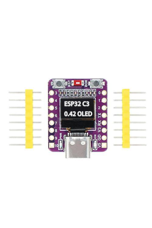Esp32 C3 0.42İnch Oled Lcd Super Mini Geliştirme Kartı Wifi Bluetooth Type-C Usb 160Mhz 4Mb Flash