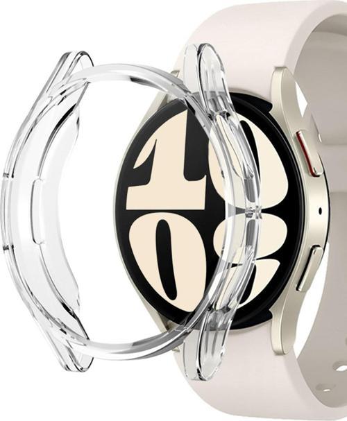 Samsung Galaxy Watch 6 Classic 47mm Kılıf 360 Full Round Soft Silicone Şeffaf