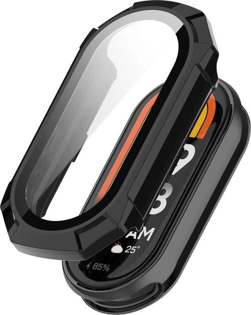 Xiaomi Mi Band 8 Kılıf Darbeye Dayanıklı Matte Premium Slim WatchBand Siyah